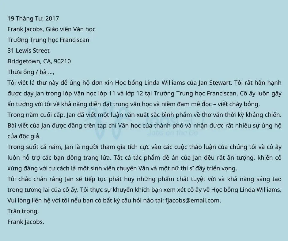 Học bổng của trường