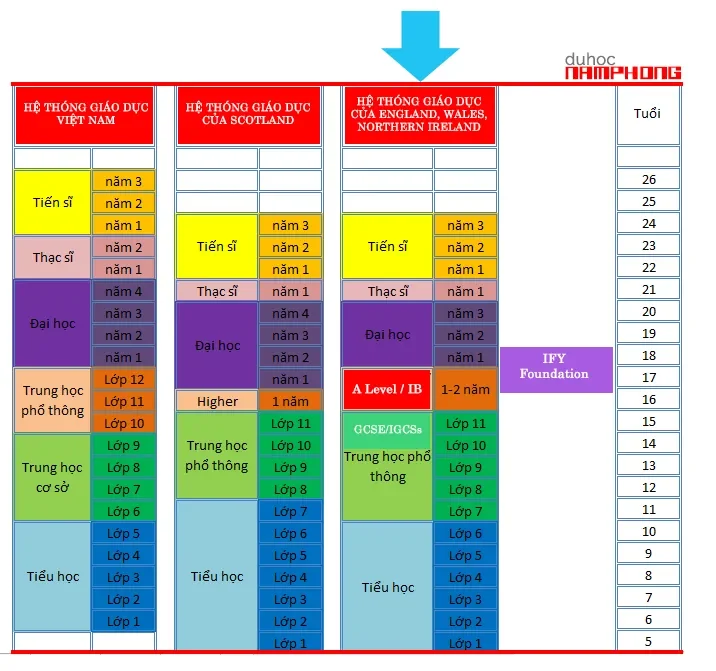 Tổng quan về giáo dục Việt Nam và các nước khác